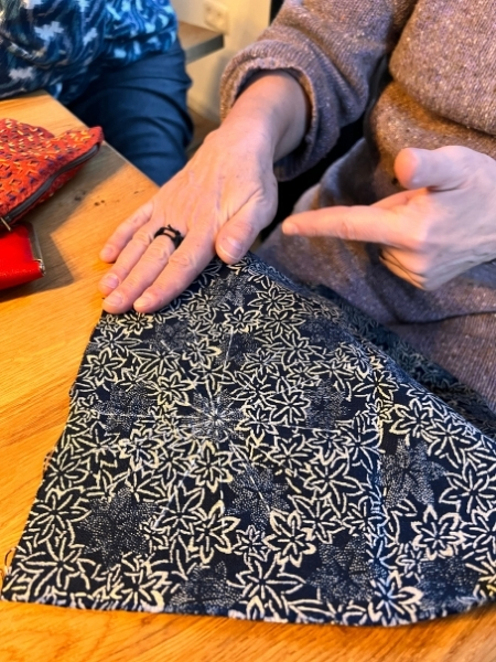 Sashiko Stern auf Ahorn